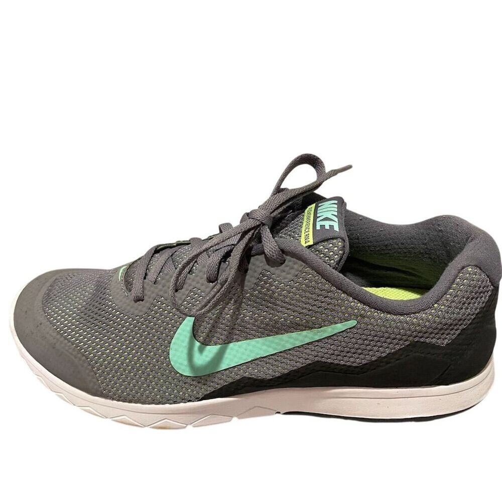Nike Womens Flex Experience RN 4 749178-001 Gray Aqua Running Shoes Sz 9 EU 40.5